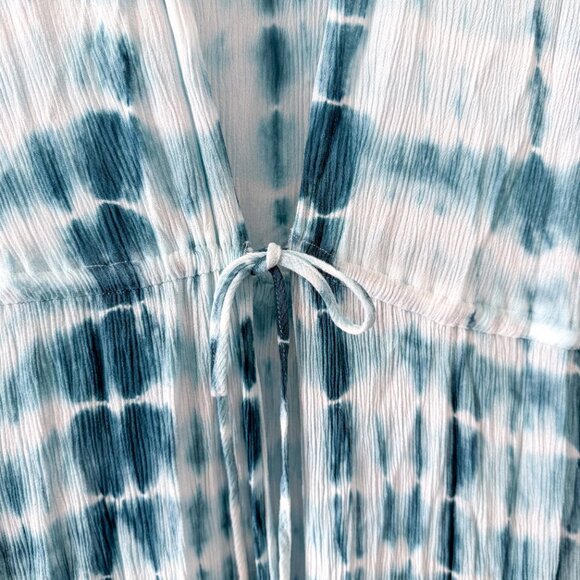 Torrid Teal Tie-Dye Maxi Duster Cardigan – 2X - Picture 5 of 8